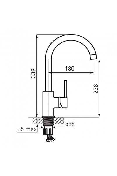 FERRO FREYA - Baterie de bucătărie independentă