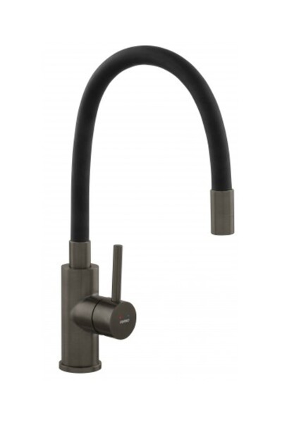 FERRO Kitchen faucet with flexible spout, gun metal - Zumba Gun Metal
