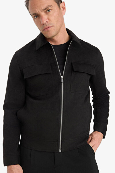 DeFacto Black Men's Coat Y5362Az/Bk27