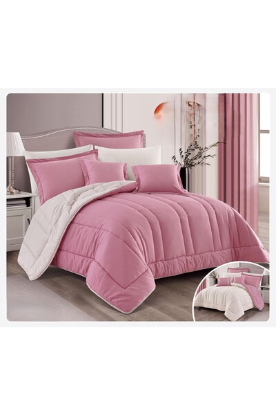 SNOOZYL مفرش سرير نفرين فندقي بتصميم السادة الحاف بحشوة المايكروفايبر ليمنحك ...