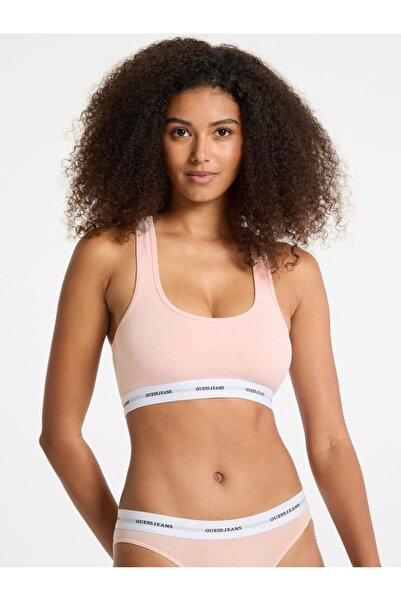 Guess Gj Bralette Women's Pink Modal Blend Bralet W4Bz31Kbbu1-G6R4