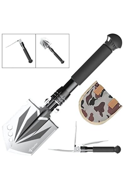 cribeau Lopată pliabilă din oțel inoxidabil, Cribeau, multifuncțională, 37 cm