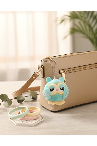 Şirin Peluş Baykuş Anahtarlık – Sevimli Tasarım
