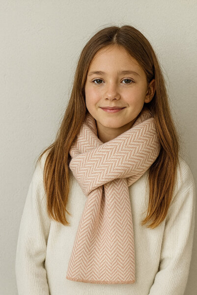 Sebir Moda Tricotaj cu model în dungi pentru copii (5-10 ani, 30x140cm)