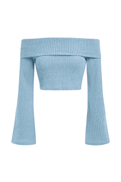 MOONBULL bluză de iarnă pentru femei, cu guler madonna, din bumbac, cu detalii spaniole pe mâneci