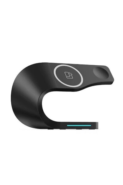 OEM Stație de încărcare wireless magnetică 4 în 1, încărcare rapidă 15W, neagră