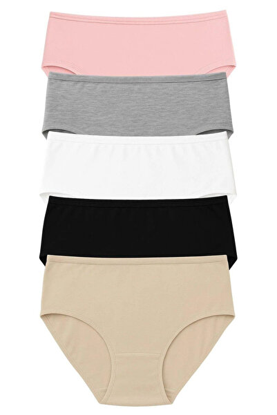 JARDİN ALLURE Pk40004 Chiloți cu talie înaltă mărime mare, pachet de 5