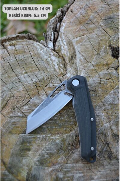 BIÇAK DOĞADA AKTÜRK BORA MODEL Çakı-Kompakt Saplı–İçten Kilitli, N690 Paslanmaz Çelik-Kişiselleştirilebilir