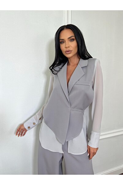 CC STORE SUNSHINE FLOW long two-piece set, reinterpreted shirt and long flared pants