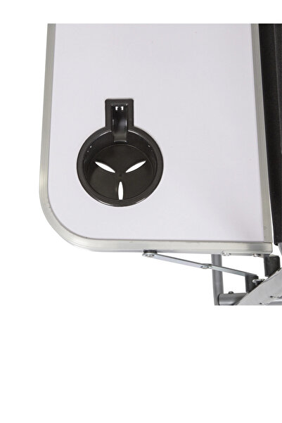 Cady One Durable Aluminum Frame Folding Canvas Camping Chair with Side Table and Cup Holder