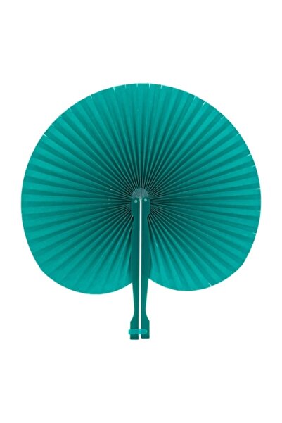 SHOPIENS Evantai albastru din hârtie cu închidere, lucrat manual, 15,5 cm