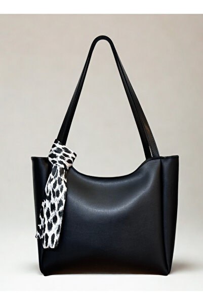 fular & bags Geantă de mână și de umăr pentru femei cu eșarfă