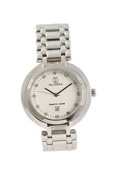 Olivera ساعة رجالية تناظرية من الفولاذ المقاوم للصدأ OG237