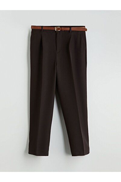 LC Waikiki LCW Vision Beli Kemerli Loose Fit Kadın Pileli Pantolon