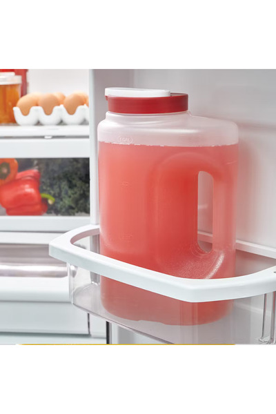 RUBBERMAID Mixermate™ 1.9 L Sızdırmaz Sürahi – Kırmızı Kapaklı, BPA Free