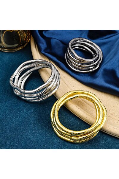 Yıldız Accessory Stylish Retro Gold-Tone Stainless Steel Stylish Long Necklace or Bracelet for Women