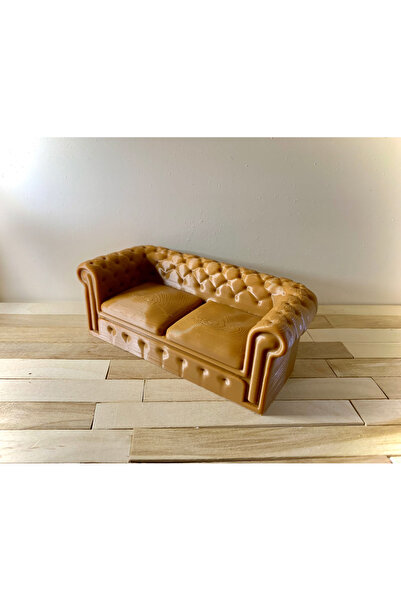 SG ARCHE 1/10 ÖLÇEKLİ KOLTUK TAKİMİ 1 TEKLİ 1 CİFT KİŞİLİK KOLTUK KAHVERENGİ