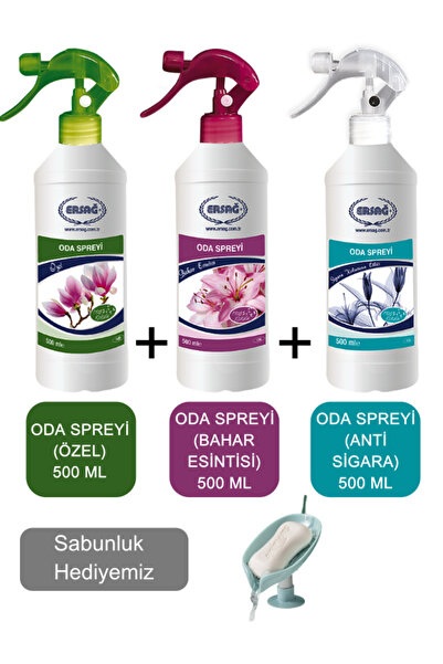 Ersağ ODA PARFÜMÜ (ÖZEL,ANTİ SİGARA ve BAHAR ESİNTİSİ) 500 ML - Sabunluk Hedi...
