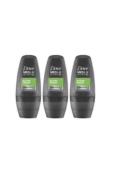 Dove Set 3 x Deodorant Roll-On Men+Care Extra Fresh, Anti White Marks, 48h pr...