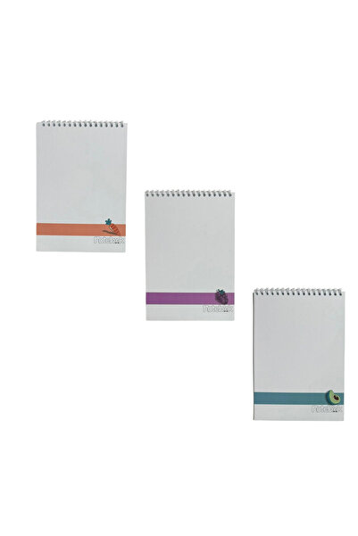 KarmaOfis A6 Spiral Fresh Fruit Concept Notebook 40 Sheets 7-Ring (All Unlined)