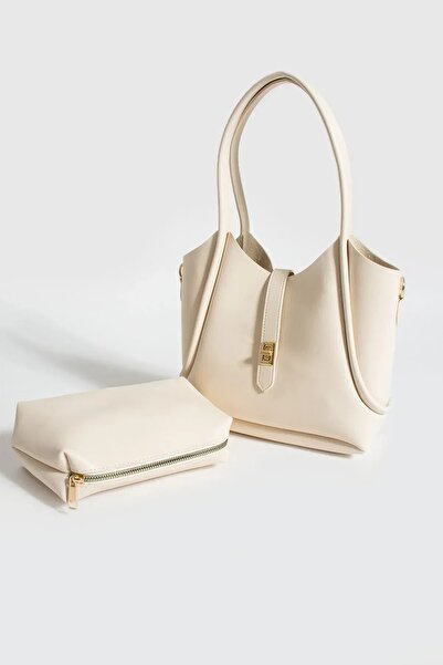 Rosmod Geantă de mână și de umăr pentru femei, cremă Puppy