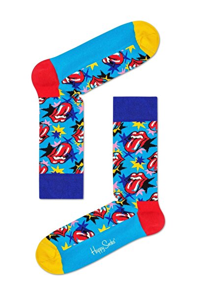 Generic Happy Socks Kids Baby Rolling Stones 4-Pack Gift Box – Colorful Cotton Socks Set