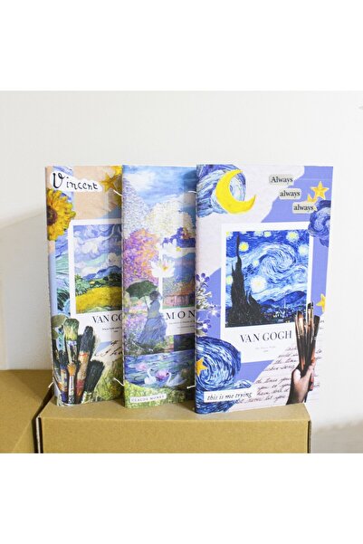 Poli Art Design Buy 3 Pay for 2 Van Gogh + Mone 300 Gr. 3 Ad. Watercolor Note...
