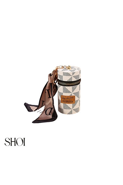 Shoi Kenza Beyaz Desenli Çanta Charmı