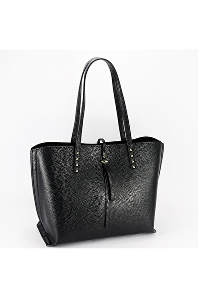 SOFILINE Geantă mare neagră din piele naturală B-1740 M8