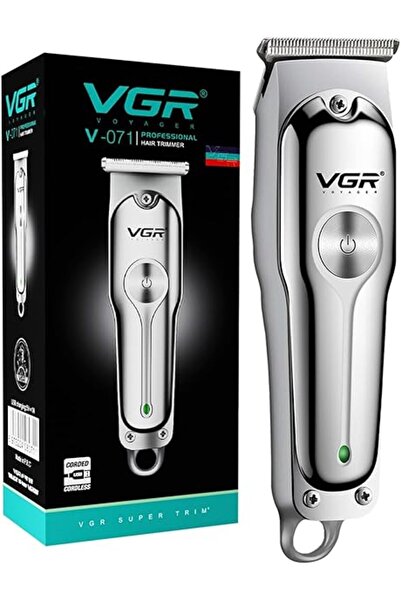 Generic VGR Men's Cordless Professional Hair Clipper Runtime: 120 Min Trimmer with 3 Guide Combs (Silver), S