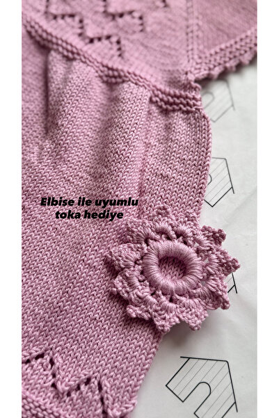 Tiny Örme bebek elbisesi 6-12 ay