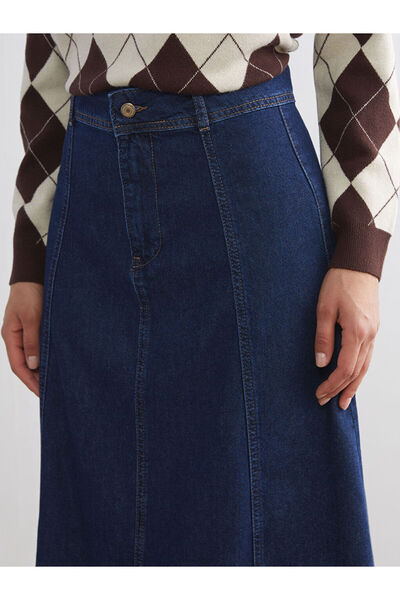 LC Waikiki Create Your Style from Uzg Store |   Loose Fit Jean Skirt