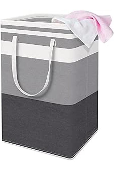 Generic 1-Pack Large Laundry Basket,Waterproof, Freestanding Laundry Hamper, Collapsible Tall Clothes Hamper