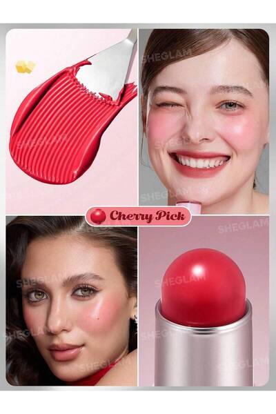 SHEGLAM Buttery Bliss Blush Stick 6g. - Cherry Pick - duygusecimleri