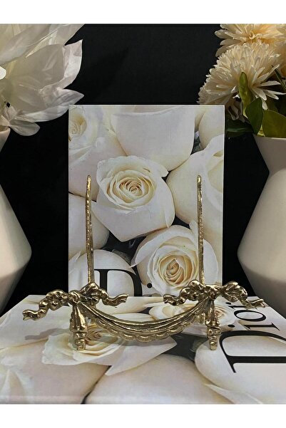 DecoZel LİMOGES PİRİNÇ DÖKÜM TABAK STANDI SUNUMLUK DEKOR EV DEKORASYON LİMOGE