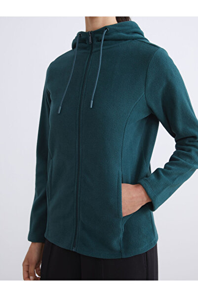 LC Waikiki Sparkling Selections from Shining Store |   Hooded Women's Zippered Sweatshirt