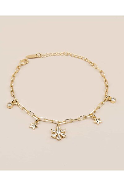 Portakal Esintisi سوار نيفا من الفولاذ YSX مع حلية على شكل ندفة ثلج ونجمة