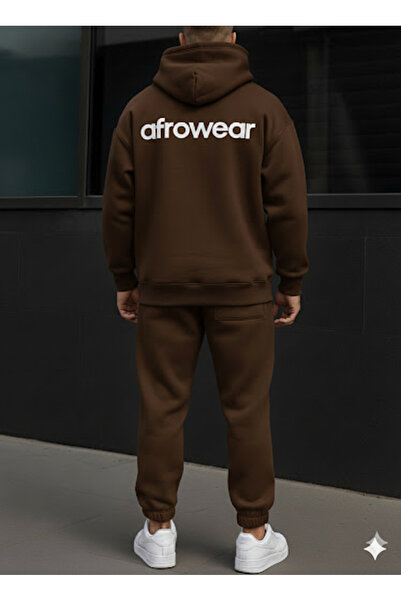 AFROGİYİM Σετ αθλητικής φόρμας Unisex με στάμπα Afrowear