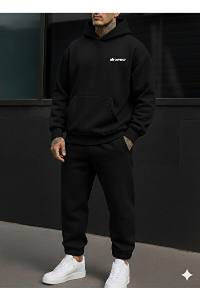 AFROGİYİM Σετ αθλητικής φόρμας Unisex με στάμπα Afrowear