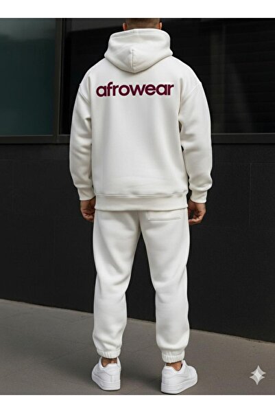 AFROGİYİM Σετ αθλητικής φόρμας Unisex με στάμπα Afrowear