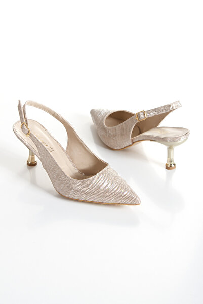 Akçetin Moda Women's Short Heel Special Production Evening Dress Shoes