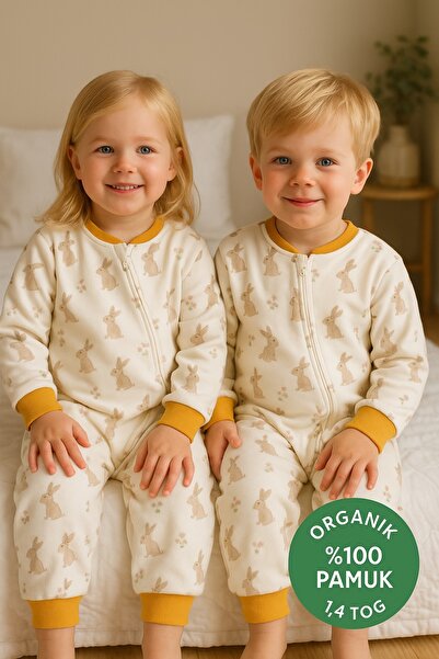 Melekpare كيس نوم مبطن للأطفال من الجنسين بنمط قطني 1.5 توج