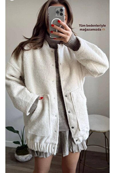 asyadabutik Γυναικείο μακρύ παλτό μπουφάν μπουφάν