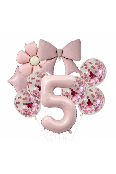 DÜVENCİ TİCARET مجموعة بالونات عيد الميلاد على شكل زهرة الأقحوان ونجمة من الفويل