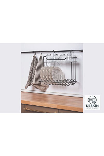 Keskin Metal Tasarım PASLANMAZ KROM ASKILI TABAKLIK BARDAKLIK SETİ