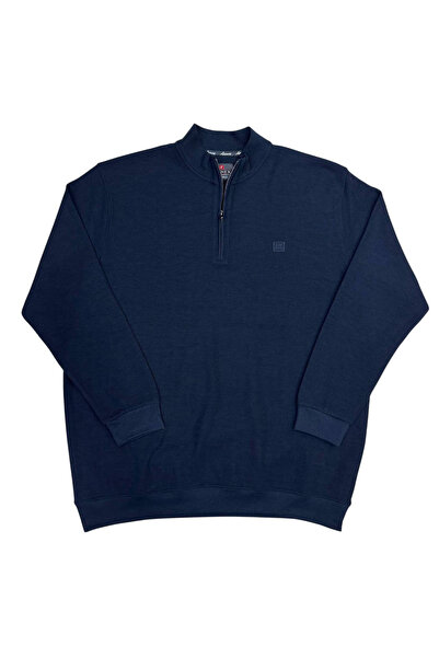 ANNEX Swea cu fermoar pentru bărbați, mărime mare tricou Extra Battal