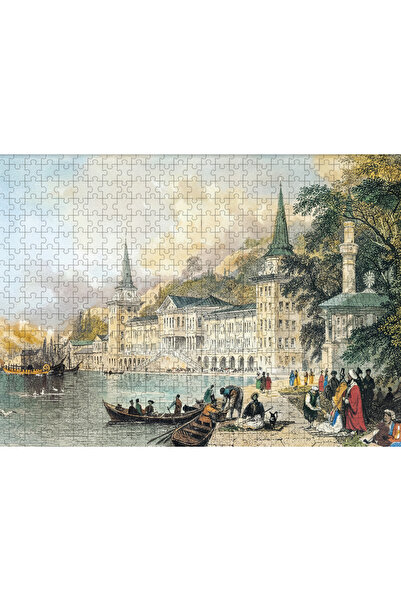begovart İstanbul Kuleli Askeri Lisesi 1000 Parça (MSF ) Ahşap Puzzle yapboz