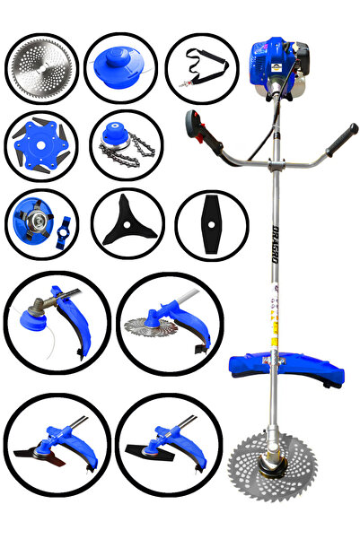 Dragro Profesyonel 7 Parça 2 Zamanlı Yan Tipi Benzinli Motorlu Tırpan Ot Çim ...