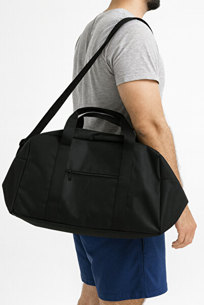 Bengisa Large Size Black Sports and Travel Bag with Shoulder Strap & Large Volume