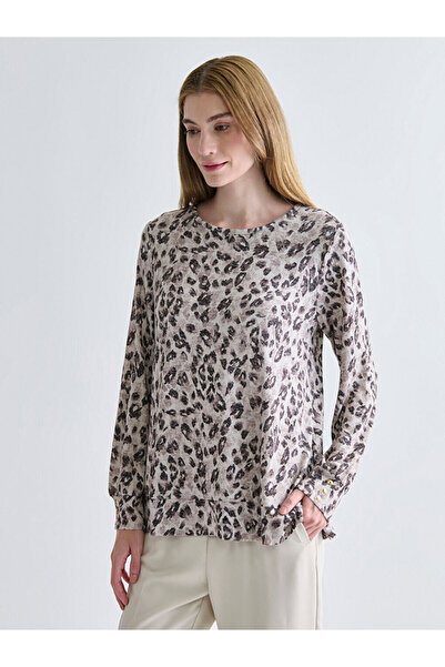 LC Waikiki Timeless Recommendations from Timeless Store | Crew Neck Patterned Women's T-Shirt